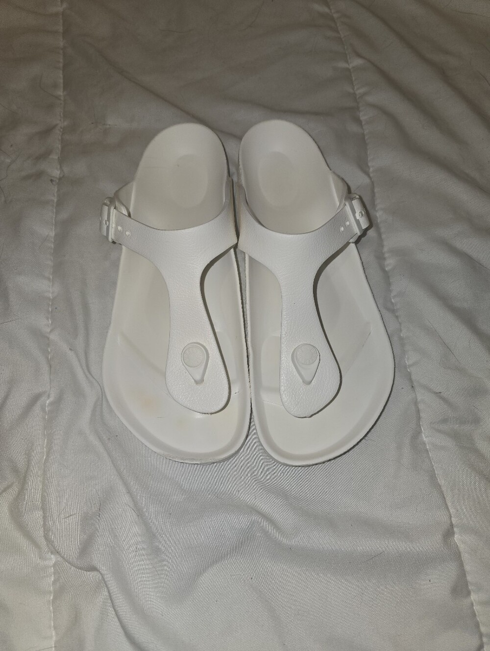Birkenstock Womens Gizeh Eva Sandal White Size 7